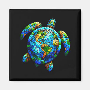 Tag des Planeten Erde Shirt Meeresschildkröte Rett Magnet