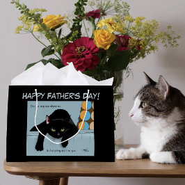 Tag des schwarzen Katzen-Vaters Große Geschenktüte