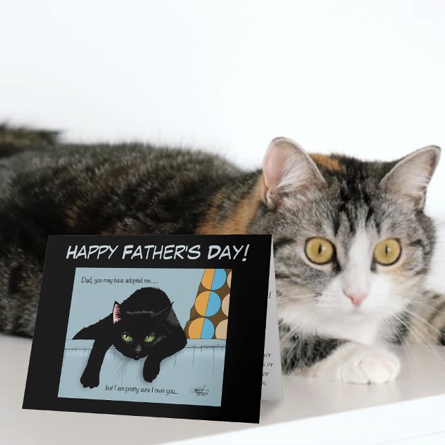 Tag des schwarzen Katzen-Vaters Karte (Von Creator hochgeladen)