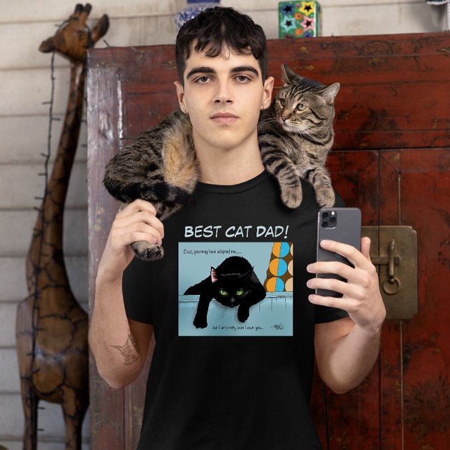 Tag des schwarzen Katzen-Vaters T-Shirt (Von Creator hochgeladen)