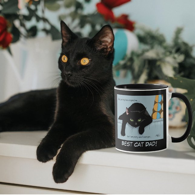 Tag des schwarzen Katzen-Vaters Tasse (Von Creator hochgeladen)