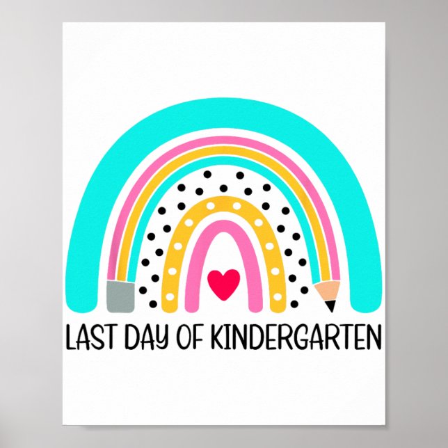 Tag des Shirts Kindergarten Weihnachtsgeschenke fü Poster (Vorne)