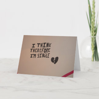 Tag des Single Feiertagskarte