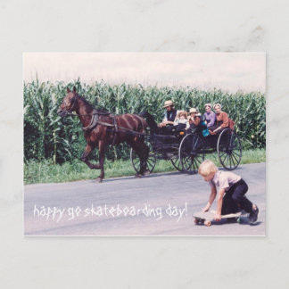 Tag des Skateboardfahrens Postkarte