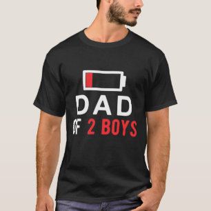Tag des sonnigen Vaters - Vater von 2 Jungen Gesch T-Shirt