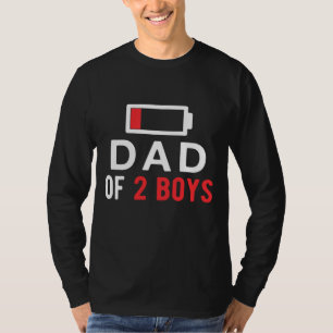 Tag des sonnigen Vaters - Vater von 2 Jungen Gesch T-Shirt