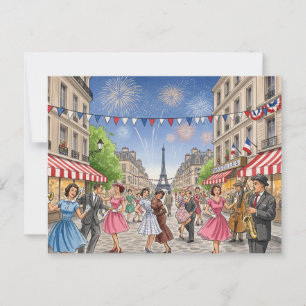 Tag des Sturm auf die Bastille Postkarte