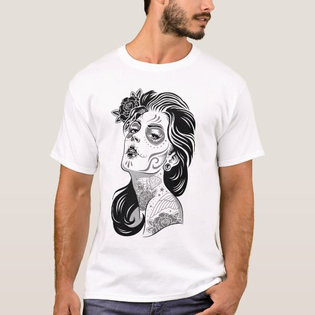 Tag des T - Shirt toter Mädchen Männer (Vorderseite)