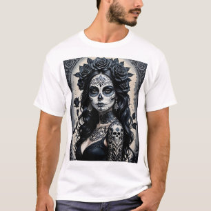Tag des T-Shirts des Toten Zuckerschädels