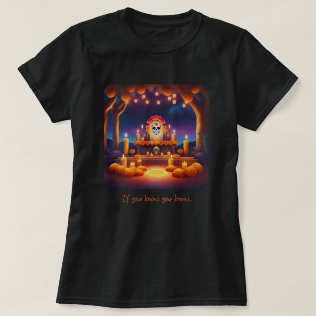 Tag des Toten Altars T-Shirt (Design vorne)