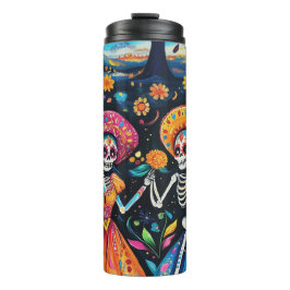 Tag des toten bunten Designs Thermosbecher