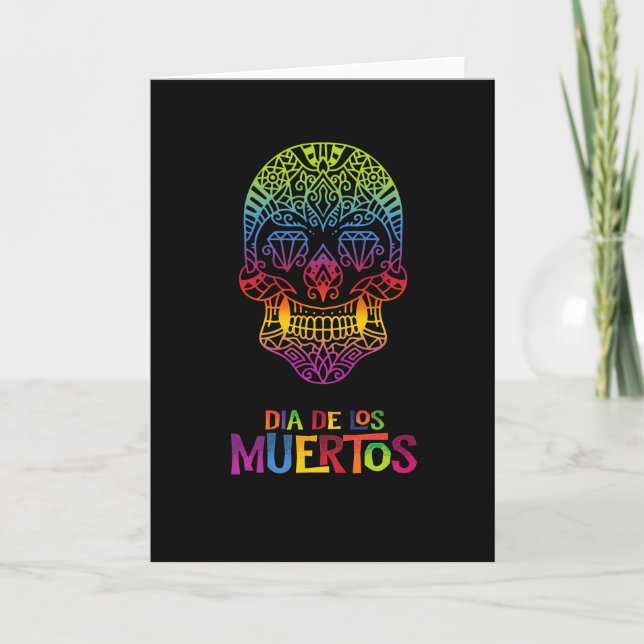 Tag des Toten Dias de los muertos Karte (Vorderseite)