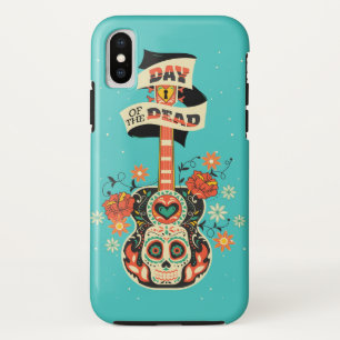 Tag des toten Gitarren- und Zuckerschädels Case-Mate iPhone Hülle