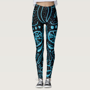 Tag des toten Glühens in der dunklen Leggings
