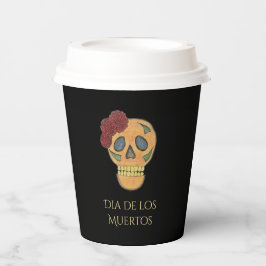Tag des toten Halloween Gothic Sugar Skull Pappbecher