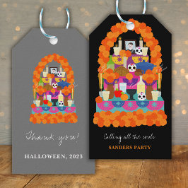 Tag des toten Halloween-Party Geschenkanhänger