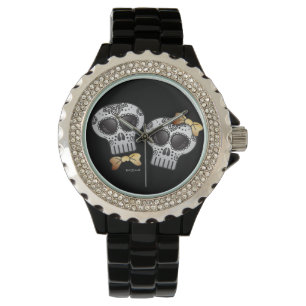 Tag des Toten Halloween Skull Dia de los Muertos Armbanduhr