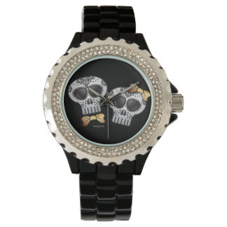 Tag des Toten Halloween Skull Dia de los Muertos Armbanduhr