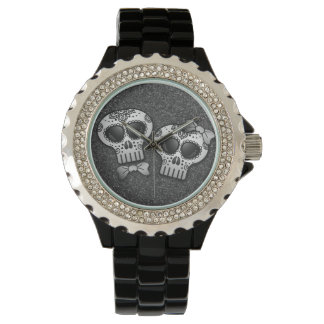 Tag des Toten Halloween Skull Dia de los Muertos Armbanduhr