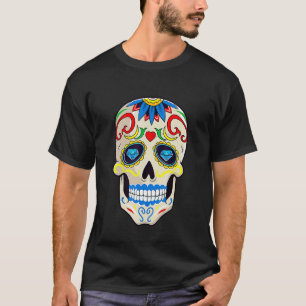 Tag des Toten Halloween Sugar Skull Dia de Los M T-Shirt