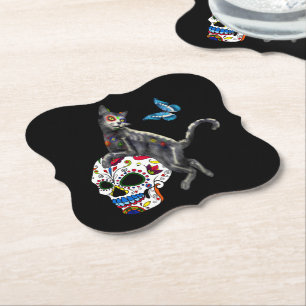 Tag des Toten Katzenzuckers und Schmetterlings Untersetzer