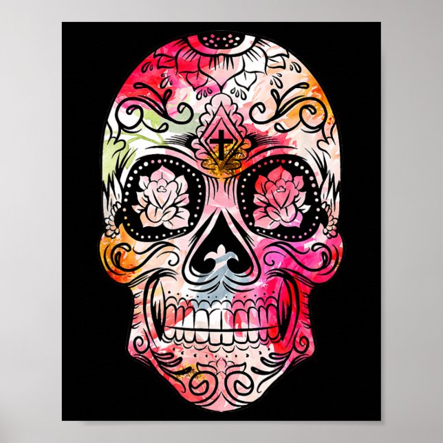 Tag des Toten Kostüms G, Blume Poster (Vorne)