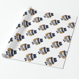 Tag des Toten Magiers mit Fedora Geschenkpapier