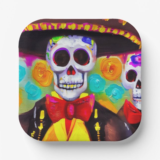 Tag des Toten Menschen 2 Pappteller (Vorderseite)