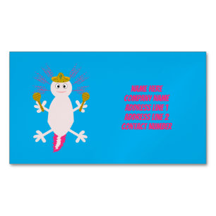 Tag des Toten Mexikanischen Axolotl Custom Magnetische Visitenkarte