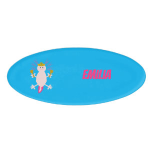 Tag des Toten Mexikanischen Axolotl Custom Namenschild