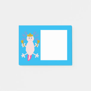 Tag des Toten Mexikanischen Axolotl Post-it Klebezettel