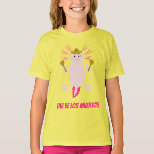 Tag des Toten Mexikanischen Axolotl T-Shirt