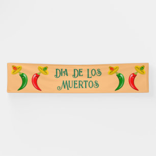 Tag des Toten Mexikanischen Chilis Banner