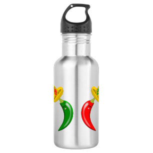 Tag des Toten Mexikanischen Chilis Edelstahlflasche