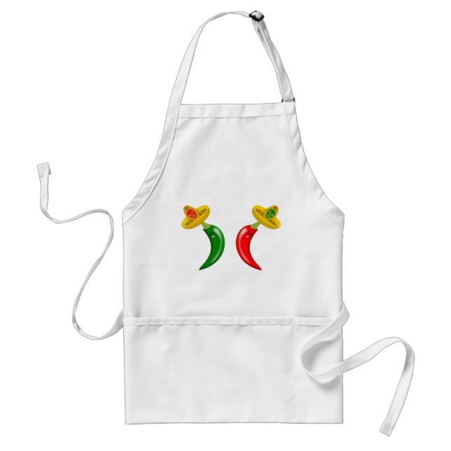 Tag des Toten Mexikanischen Chilis Schürze (Vorne)