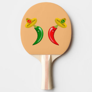 Tag des Toten Mexikanischen Chilis Tischtennis Schläger