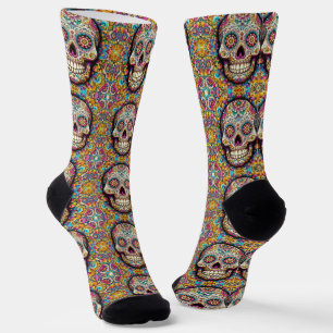 Tag des Toten Musters Socken
