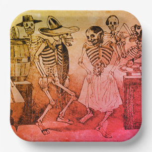 Tag des Toten Papiers - José Guadalupe Posada Pappteller