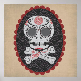 Tag des Toten Schädels Día de los Muertos calavera Poster