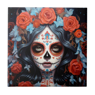 Tag des Toten Schädels Fliese