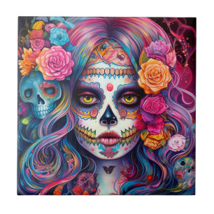 Tag des Toten Schädels Fliese