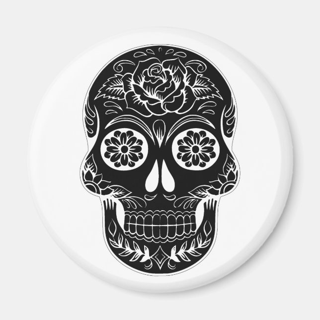 Tag des Toten Schädels Magnet (Vorne)