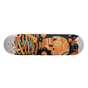 Tag des Toten Skeletts - Dia de los muertos Skateboard