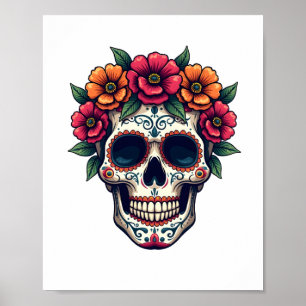 Tag des toten Zucker-Schädels – Dia de los Muertos Poster