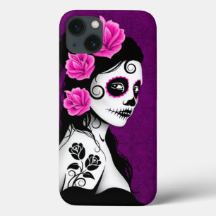 Tag des toten Zuckerschädel-Mädchens - lila Case-Mate iPhone Hülle
