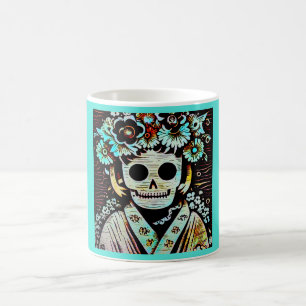 Tag des Toten Zuckerschädels 4 Kaffeetasse