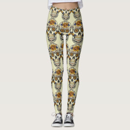 Tag des Toten Zuckerschädels (Dia de Muertos) Leggings