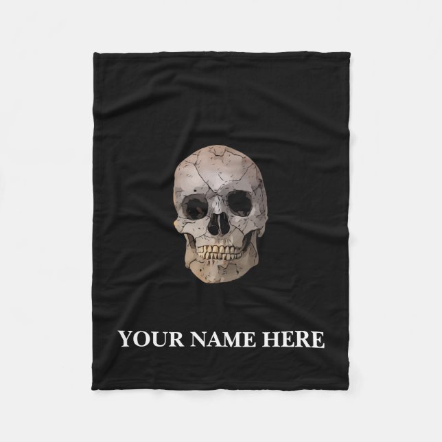 Tag des toten Zuckerschädels Fleecedecke (Vorderseite)