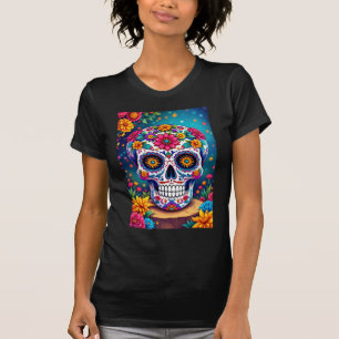 Tag des Toten Zuckerschädels mexikanischer Feierta T-Shirt