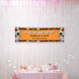 Tag des toten Zuckerschädels mexikanisches Hallowe Banner